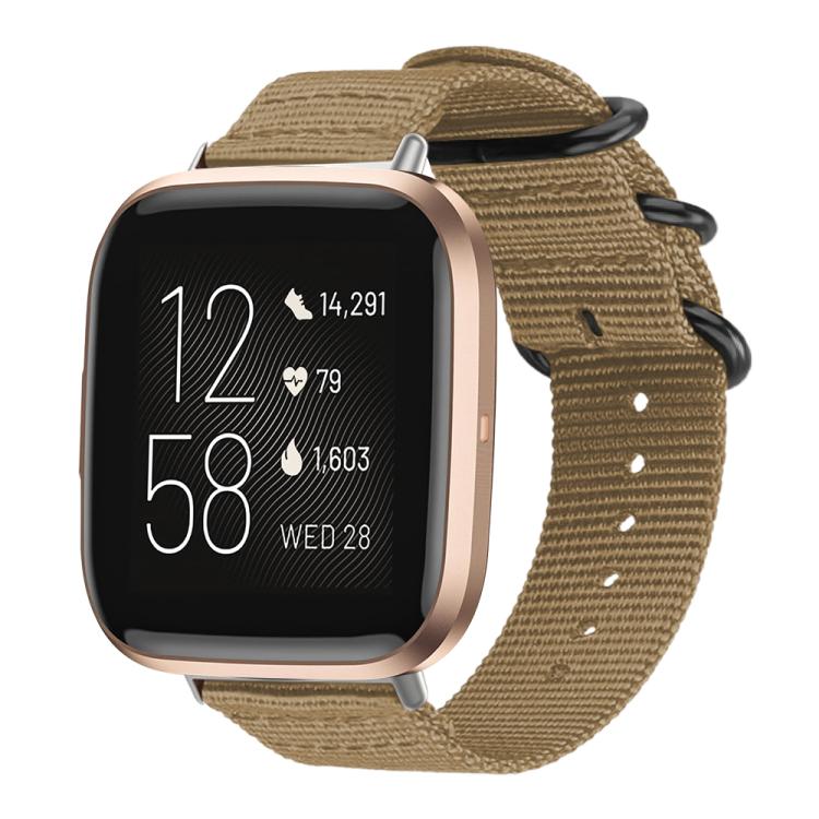 Cinturino per orologio in nylon e tela con fibbia ad anello xDfind, For Fitbit Versa 4 / 3 / Sense 2 / Sense, For Fitbit Versa 2 / Versa / Versa Lite