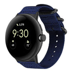 Cinturino per orologio in nylon e tela con fibbia ad anello xDfind, For Google Pixel Watch4 / Watch3 45mm, For Google Pixel 4 / 3 / 2 / 1 41mm