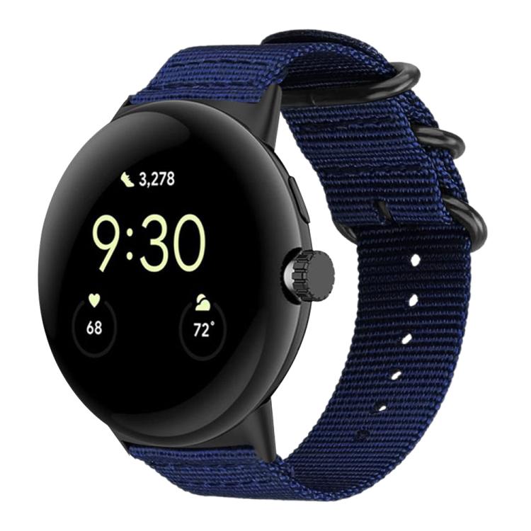 Cinturino per orologio in nylon e tela con fibbia ad anello xDfind, For Google Pixel Watch4 / Watch3 45mm, For Google Pixel 4 / 3 / 2 / 1 41mm