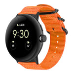 Cinturino per orologio in nylon e tela con fibbia ad anello xDfind, For Google Pixel Watch4 / Watch3 45mm, For Google Pixel 4 / 3 / 2 / 1 41mm