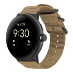 Cinturino per orologio in nylon e tela con fibbia ad anello xDfind, For Google Pixel Watch4 / Watch3 45mm, For Google Pixel 4 / 3 / 2 / 1 41mm