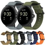 Cinturino per orologio in nylon e tela con fibbia ad anello xDfind, For Google Pixel Watch4 / Watch3 45mm, For Google Pixel 4 / 3 / 2 / 1 41mm