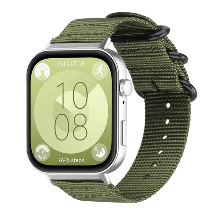 Cinturino per orologio in nylon e tela con fibbia ad anello xDfind, For Huawei Watch Fit4 / Fit4 Pro / Fit3, For Huawei Watch D2
