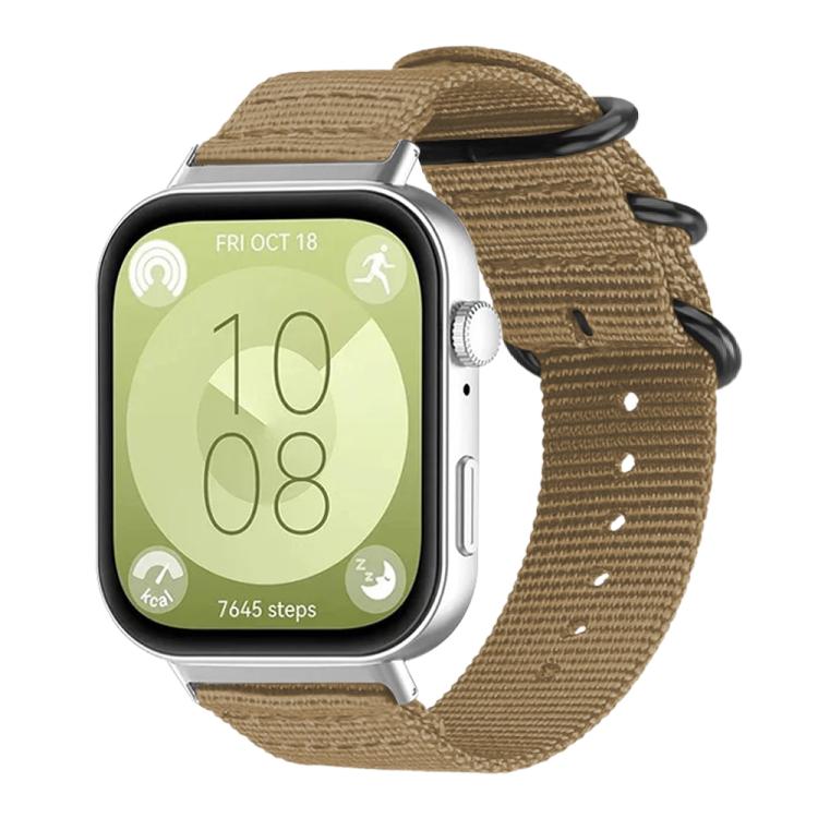 Cinturino per orologio in nylon e tela con fibbia ad anello xDfind, For Huawei Watch Fit4 / Fit4 Pro / Fit3, For Huawei Watch D2