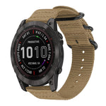 Cinturino per orologio in nylon e tela con fibbia ad anello xDfind, For Garmin Fenix 8/7X/6X/5X 26mm, For Garmin Fenix 8/7/6/5 22mm, For Garmin Forerunner 235/220/620/630, For Garmin Forerunner 35 / 30 / 35J