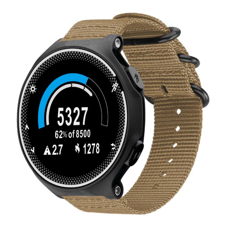 Cinturino per orologio in nylon e tela con fibbia ad anello xDfind, For Garmin Fenix 8/7X/6X/5X 26mm, For Garmin Fenix 8/7/6/5 22mm, For Garmin Forerunner 235/220/620/630, For Garmin Forerunner 35 / 30 / 35J