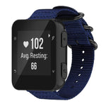 Cinturino per orologio in nylon e tela con fibbia ad anello xDfind, For Garmin Fenix 8/7X/6X/5X 26mm, For Garmin Fenix 8/7/6/5 22mm, For Garmin Forerunner 235/220/620/630, For Garmin Forerunner 35 / 30 / 35J