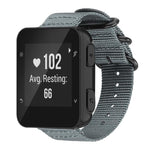 Cinturino per orologio in nylon e tela con fibbia ad anello xDfind, For Garmin Fenix 8/7X/6X/5X 26mm, For Garmin Fenix 8/7/6/5 22mm, For Garmin Forerunner 235/220/620/630, For Garmin Forerunner 35 / 30 / 35J