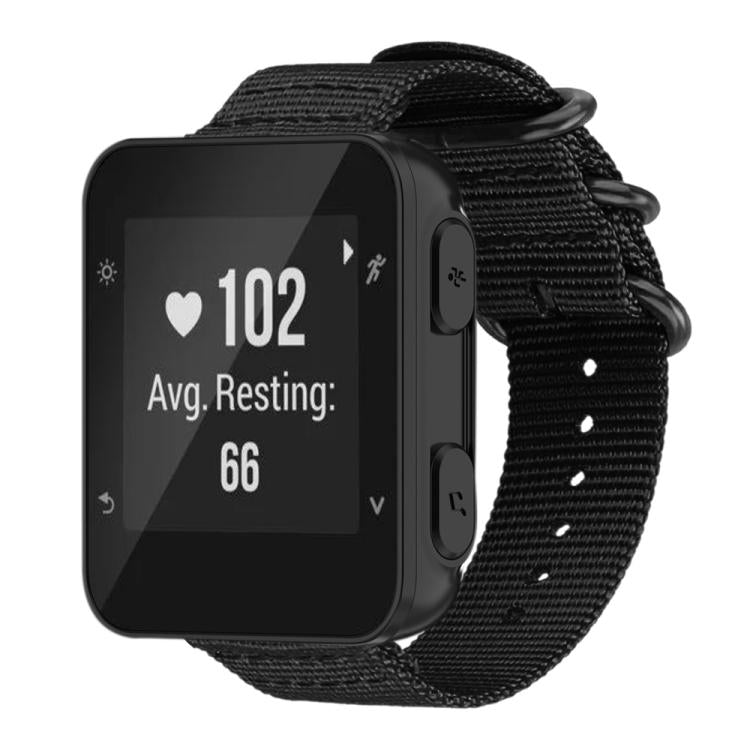 Cinturino per orologio in nylon e tela con fibbia ad anello xDfind, For Garmin Fenix 8/7X/6X/5X 26mm, For Garmin Fenix 8/7/6/5 22mm, For Garmin Forerunner 235/220/620/630, For Garmin Forerunner 35 / 30 / 35J