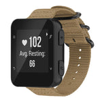 Cinturino per orologio in nylon e tela con fibbia ad anello xDfind, For Garmin Fenix 8/7X/6X/5X 26mm, For Garmin Fenix 8/7/6/5 22mm, For Garmin Forerunner 235/220/620/630, For Garmin Forerunner 35 / 30 / 35J