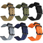 Cinturino per orologio in nylon e tela con fibbia ad anello xDfind, For Garmin Fenix 8/7X/6X/5X 26mm, For Garmin Fenix 8/7/6/5 22mm, For Garmin Forerunner 235/220/620/630, For Garmin Forerunner 35 / 30 / 35J