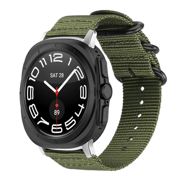 Cinturino per orologio in nylon e tela con fibbia ad anello xDfind, For Samsung Galaxy Watch Ultra / Ultra 2025, For Samsung Galaxy Watch8 / 8 Classic, For Samsung Galaxy Watch 7 / 6 / 5 / FE, For Samsung Galaxy Fit3 SM-R390