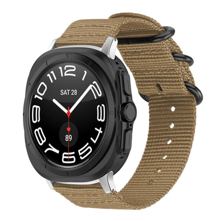 Cinturino per orologio in nylon e tela con fibbia ad anello xDfind, For Samsung Galaxy Watch Ultra / Ultra 2025, For Samsung Galaxy Watch8 / 8 Classic, For Samsung Galaxy Watch 7 / 6 / 5 / FE, For Samsung Galaxy Fit3 SM-R390