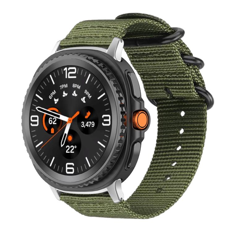 Cinturino per orologio in nylon e tela con fibbia ad anello xDfind, For Samsung Galaxy Watch Ultra / Ultra 2025, For Samsung Galaxy Watch8 / 8 Classic, For Samsung Galaxy Watch 7 / 6 / 5 / FE, For Samsung Galaxy Fit3 SM-R390