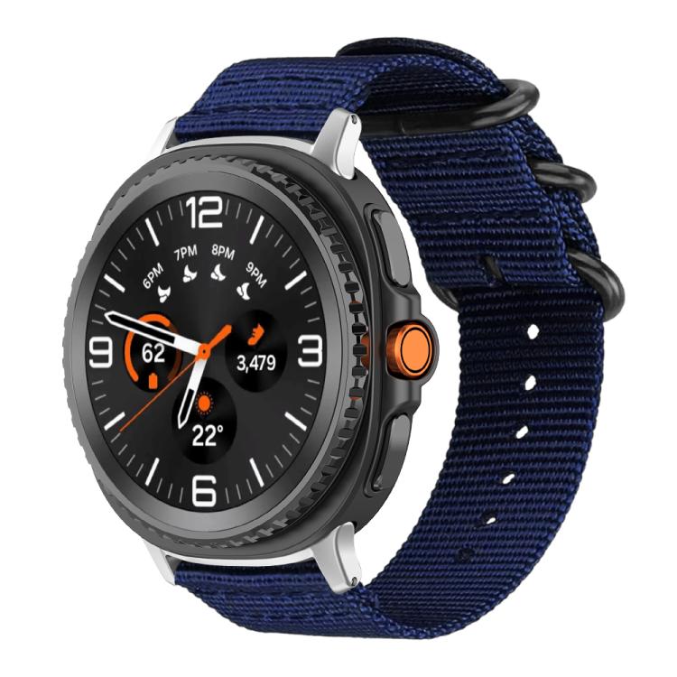 Cinturino per orologio in nylon e tela con fibbia ad anello xDfind, For Samsung Galaxy Watch Ultra / Ultra 2025, For Samsung Galaxy Watch8 / 8 Classic, For Samsung Galaxy Watch 7 / 6 / 5 / FE, For Samsung Galaxy Fit3 SM-R390
