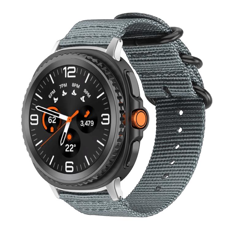 Cinturino per orologio in nylon e tela con fibbia ad anello xDfind, For Samsung Galaxy Watch Ultra / Ultra 2025, For Samsung Galaxy Watch8 / 8 Classic, For Samsung Galaxy Watch 7 / 6 / 5 / FE, For Samsung Galaxy Fit3 SM-R390