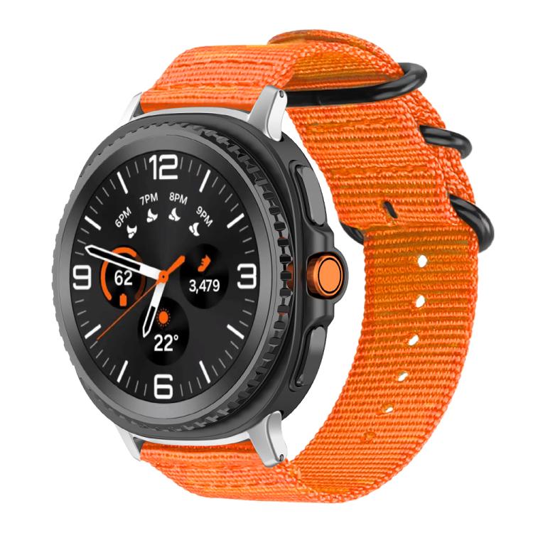 Cinturino per orologio in nylon e tela con fibbia ad anello xDfind, For Samsung Galaxy Watch Ultra / Ultra 2025, For Samsung Galaxy Watch8 / 8 Classic, For Samsung Galaxy Watch 7 / 6 / 5 / FE, For Samsung Galaxy Fit3 SM-R390