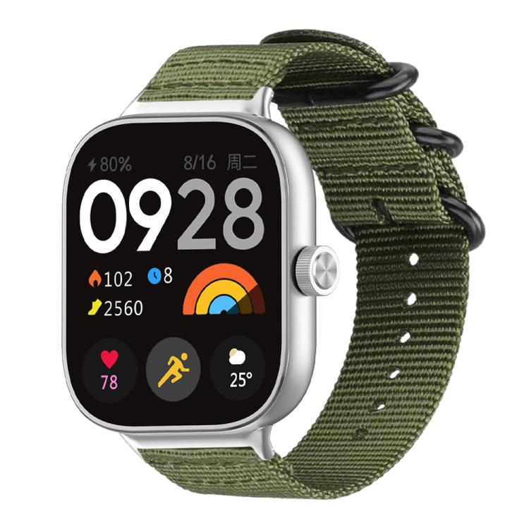 Cinturino per orologio in nylon e tela con fibbia ad anello xDfind, For Xiaomi Band 10 Pro/9 Pro/Redmi Watch 6/5/4, For Redmi Watch 3 Active / Watch 3 Lite, For Redmi Watch 3