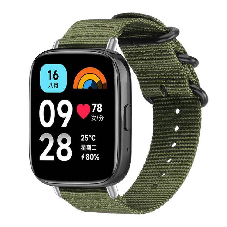 Cinturino per orologio in nylon e tela con fibbia ad anello xDfind, For Xiaomi Band 10 Pro/9 Pro/Redmi Watch 6/5/4, For Redmi Watch 3 Active / Watch 3 Lite, For Redmi Watch 3