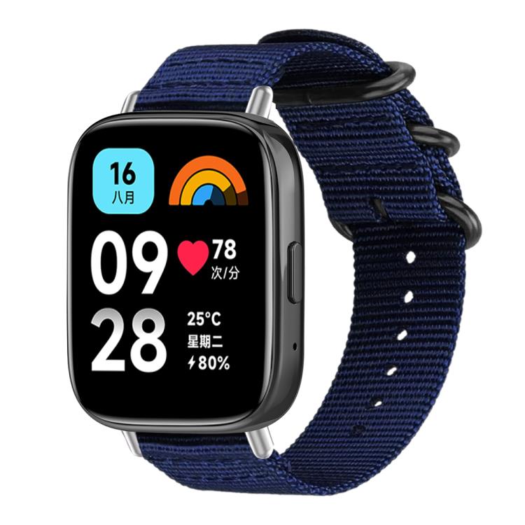 Cinturino per orologio in nylon e tela con fibbia ad anello xDfind, For Xiaomi Band 10 Pro/9 Pro/Redmi Watch 6/5/4, For Redmi Watch 3 Active / Watch 3 Lite, For Redmi Watch 3