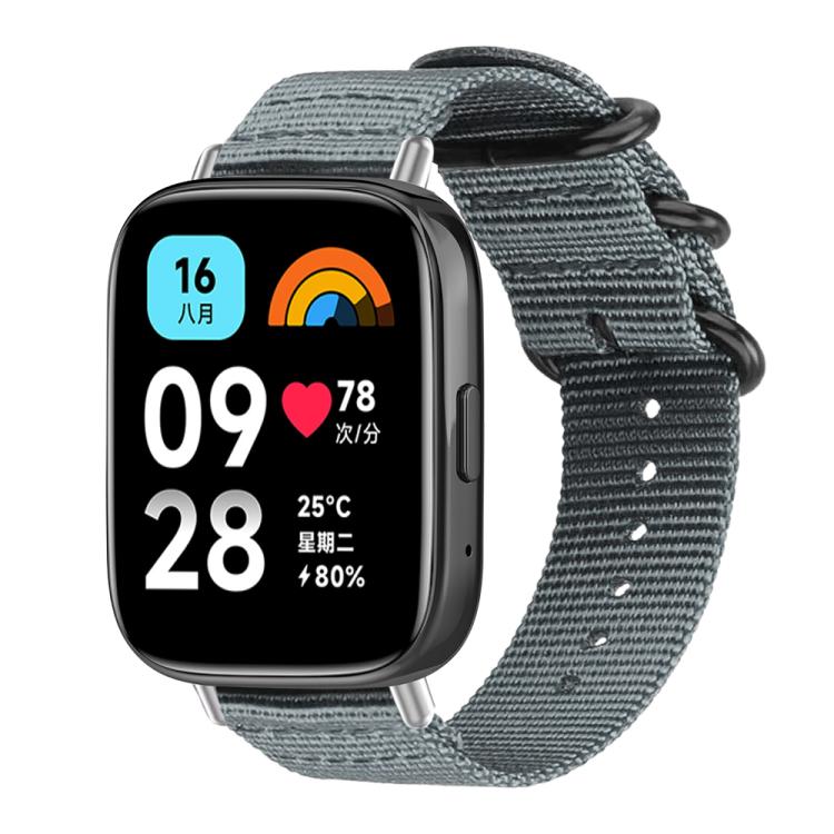 Cinturino per orologio in nylon e tela con fibbia ad anello xDfind, For Xiaomi Band 10 Pro/9 Pro/Redmi Watch 6/5/4, For Redmi Watch 3 Active / Watch 3 Lite, For Redmi Watch 3