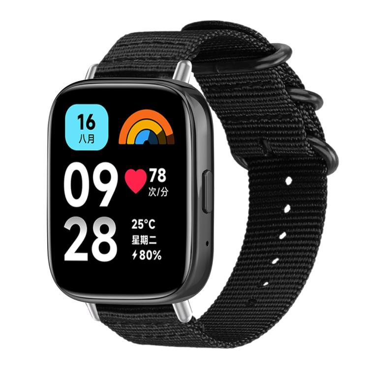 Cinturino per orologio in nylon e tela con fibbia ad anello xDfind, For Xiaomi Band 10 Pro/9 Pro/Redmi Watch 6/5/4, For Redmi Watch 3 Active / Watch 3 Lite, For Redmi Watch 3