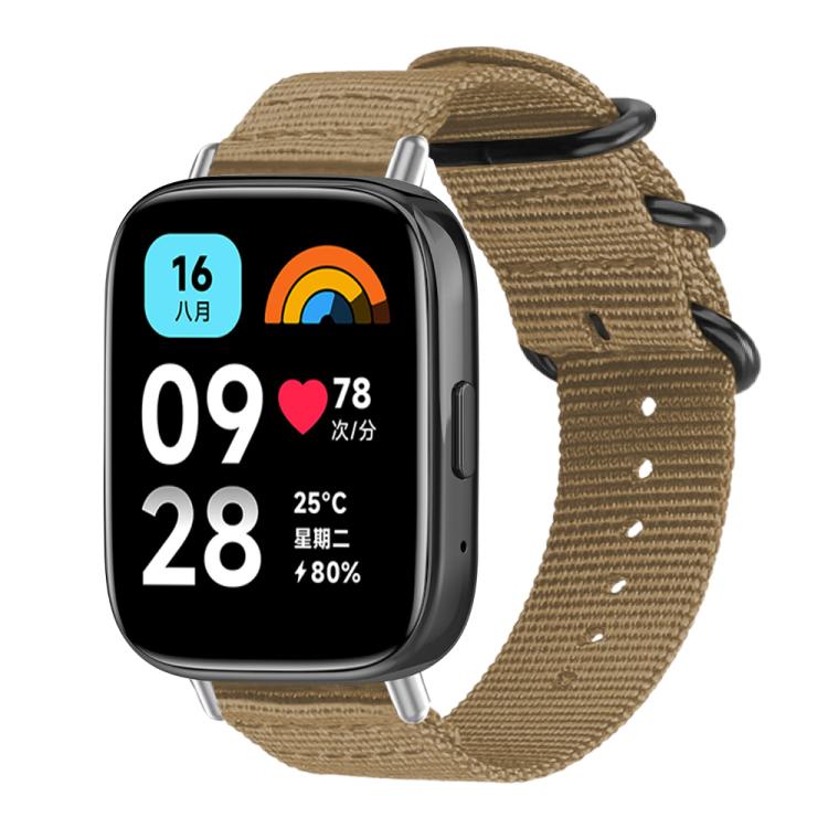 Cinturino per orologio in nylon e tela con fibbia ad anello xDfind, For Xiaomi Band 10 Pro/9 Pro/Redmi Watch 6/5/4, For Redmi Watch 3 Active / Watch 3 Lite, For Redmi Watch 3