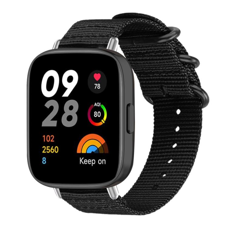 Cinturino per orologio in nylon e tela con fibbia ad anello xDfind, For Xiaomi Band 10 Pro/9 Pro/Redmi Watch 6/5/4, For Redmi Watch 3 Active / Watch 3 Lite, For Redmi Watch 3