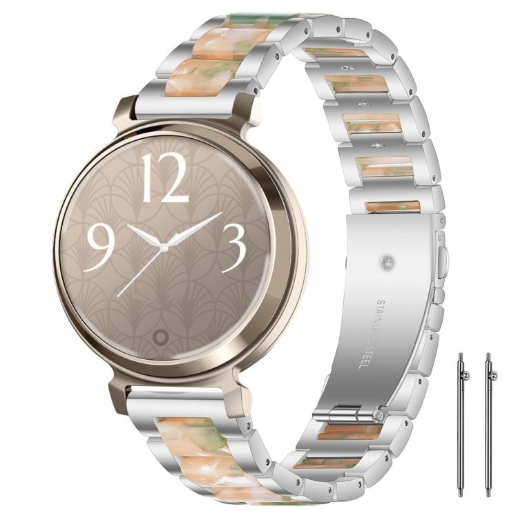 Cinturino per orologio xDfind con tre perline in metallo e resina, 14mm, 18mm