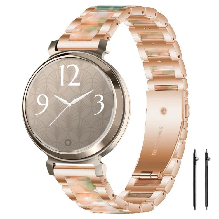Cinturino per orologio xDfind con tre perline in metallo e resina, 14mm, 18mm
