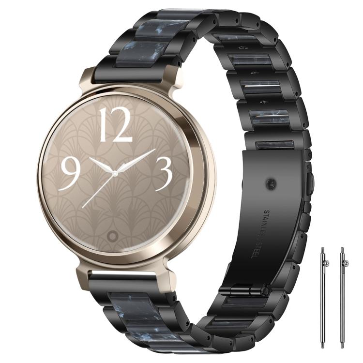 Cinturino per orologio xDfind con tre perline in metallo e resina, 14mm, 18mm