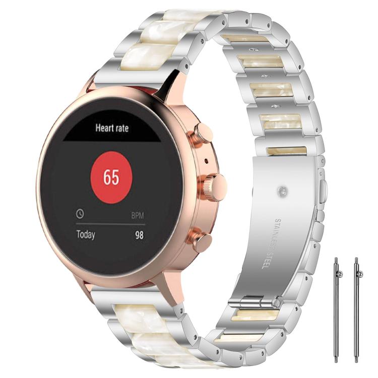 Cinturino per orologio xDfind con tre perline in metallo e resina, 14mm, 18mm