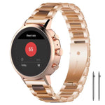 Cinturino per orologio xDfind con tre perline in metallo e resina, 14mm, 18mm