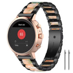 Cinturino per orologio xDfind con tre perline in metallo e resina, 14mm, 18mm