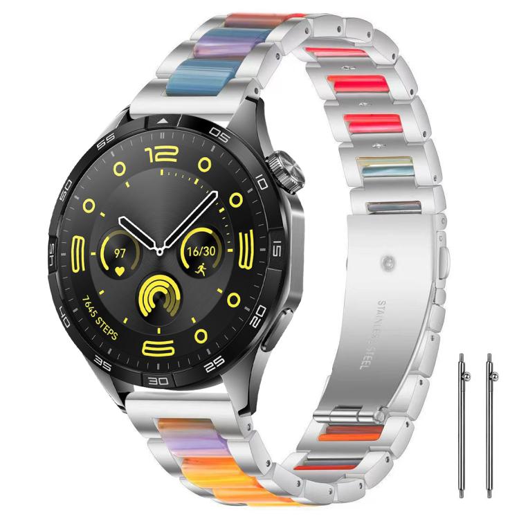 Cinturino per orologio xDfind con tre perline in metallo e resina, 22mm