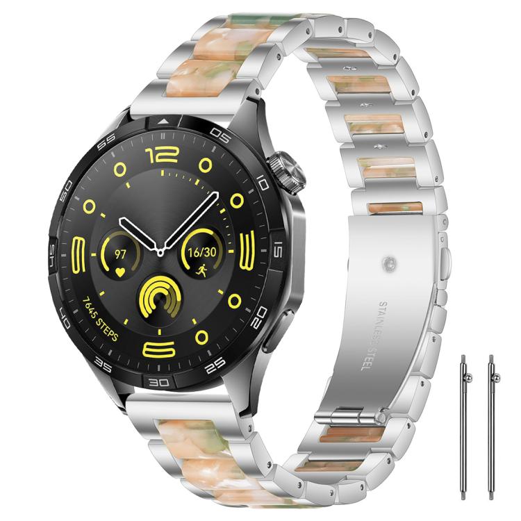Cinturino per orologio xDfind con tre perline in metallo e resina, 22mm