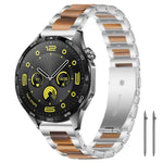 Cinturino per orologio xDfind con tre perline in metallo e resina, 22mm