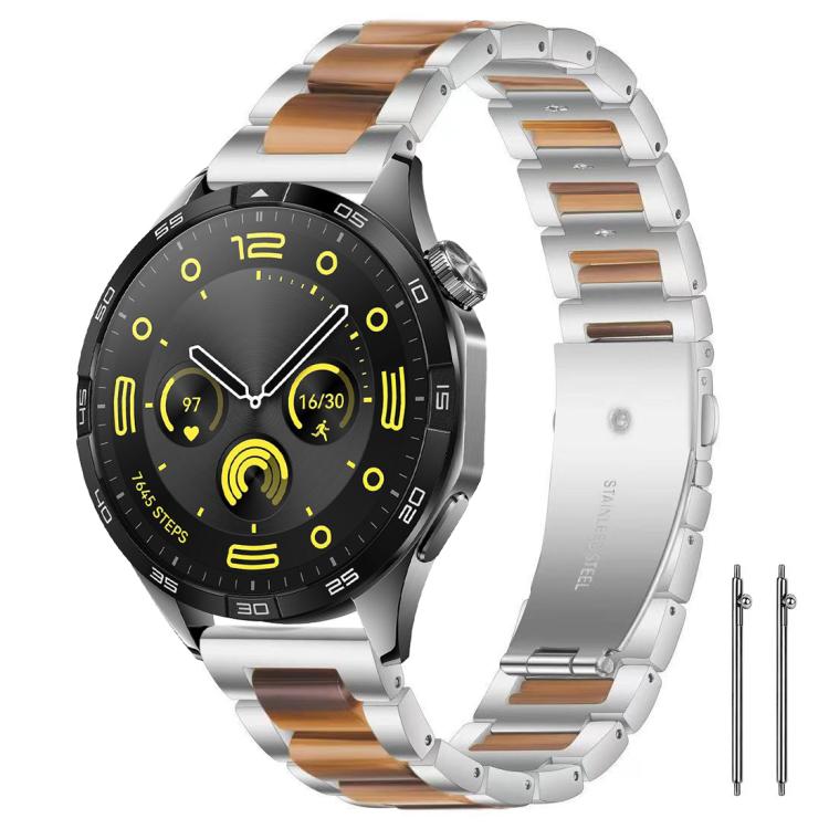 Cinturino per orologio xDfind con tre perline in metallo e resina, 22mm
