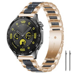 Cinturino per orologio xDfind con tre perline in metallo e resina, 22mm