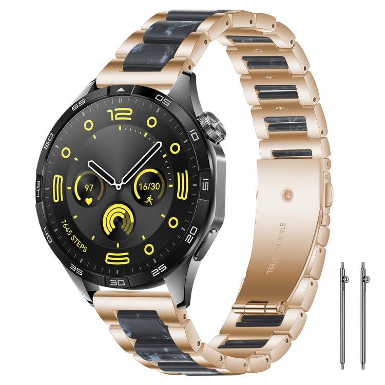 Cinturino per orologio xDfind con tre perline in metallo e resina, 22mm