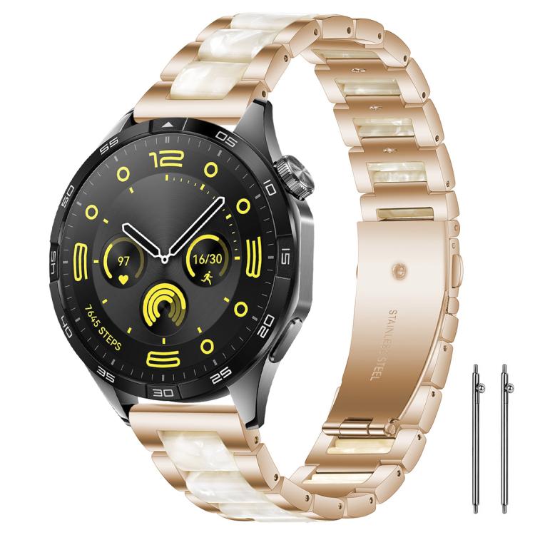 Cinturino per orologio xDfind con tre perline in metallo e resina, 22mm