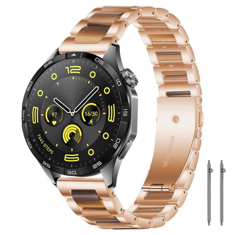 Cinturino per orologio xDfind con tre perline in metallo e resina, 22mm