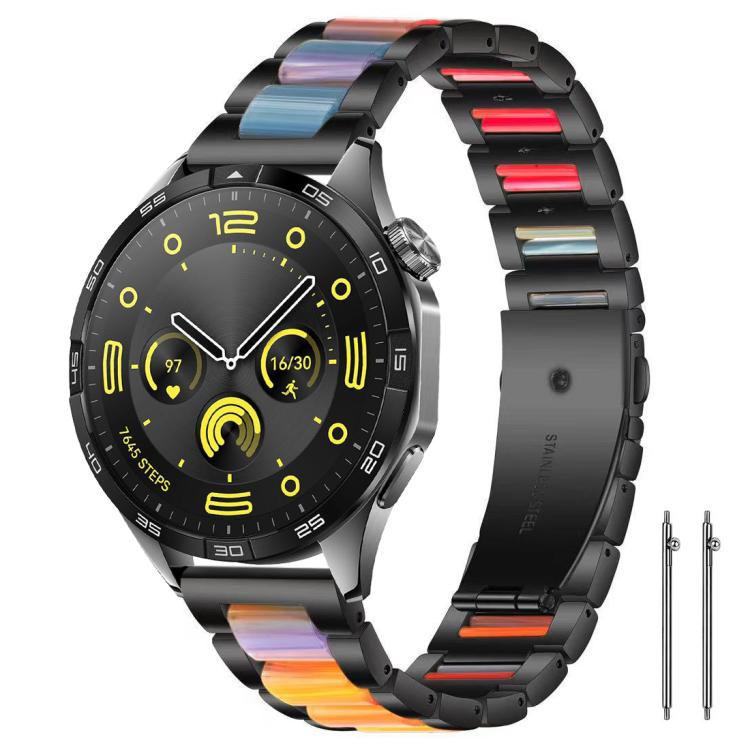 Cinturino per orologio xDfind con tre perline in metallo e resina, 22mm