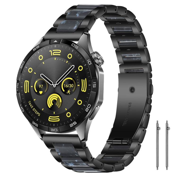 Cinturino per orologio xDfind con tre perline in metallo e resina, 22mm