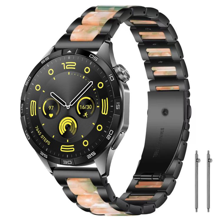 Cinturino per orologio xDfind con tre perline in metallo e resina, 22mm