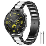 Cinturino per orologio xDfind con tre perline in metallo e resina, 22mm