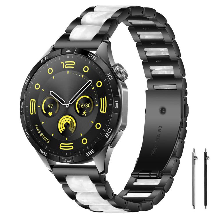 Cinturino per orologio xDfind con tre perline in metallo e resina, 22mm