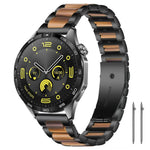 Cinturino per orologio xDfind con tre perline in metallo e resina, 22mm