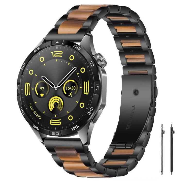Cinturino per orologio xDfind con tre perline in metallo e resina, 22mm