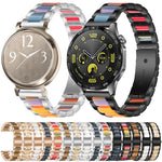 Cinturino per orologio xDfind con tre perline in metallo e resina, 22mm